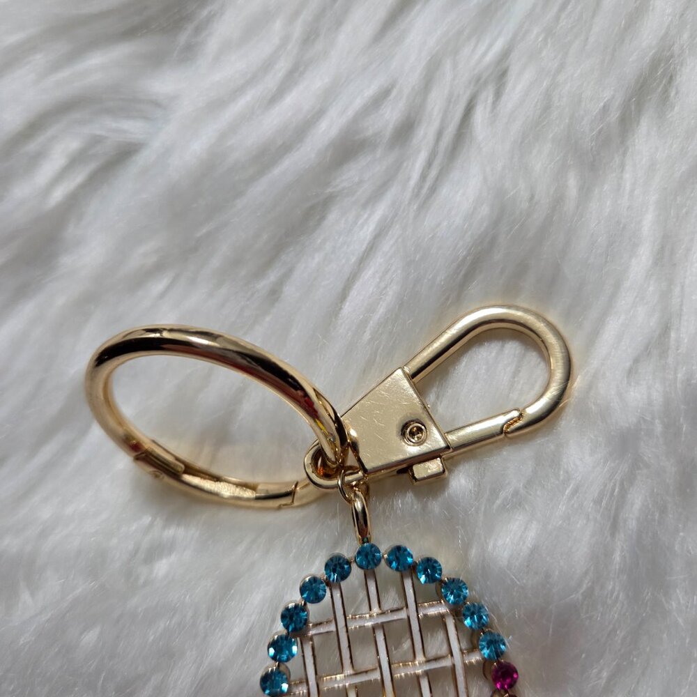BaubleBar Tennis Racket Keychain - Picture 6 of 6